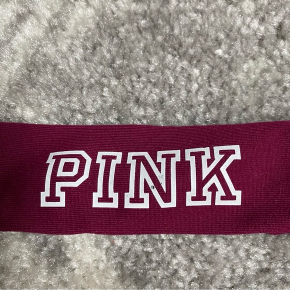 Victoria’s Secret PINK Ultimate Burgundy Maroon Headband - Picture 3 of 5